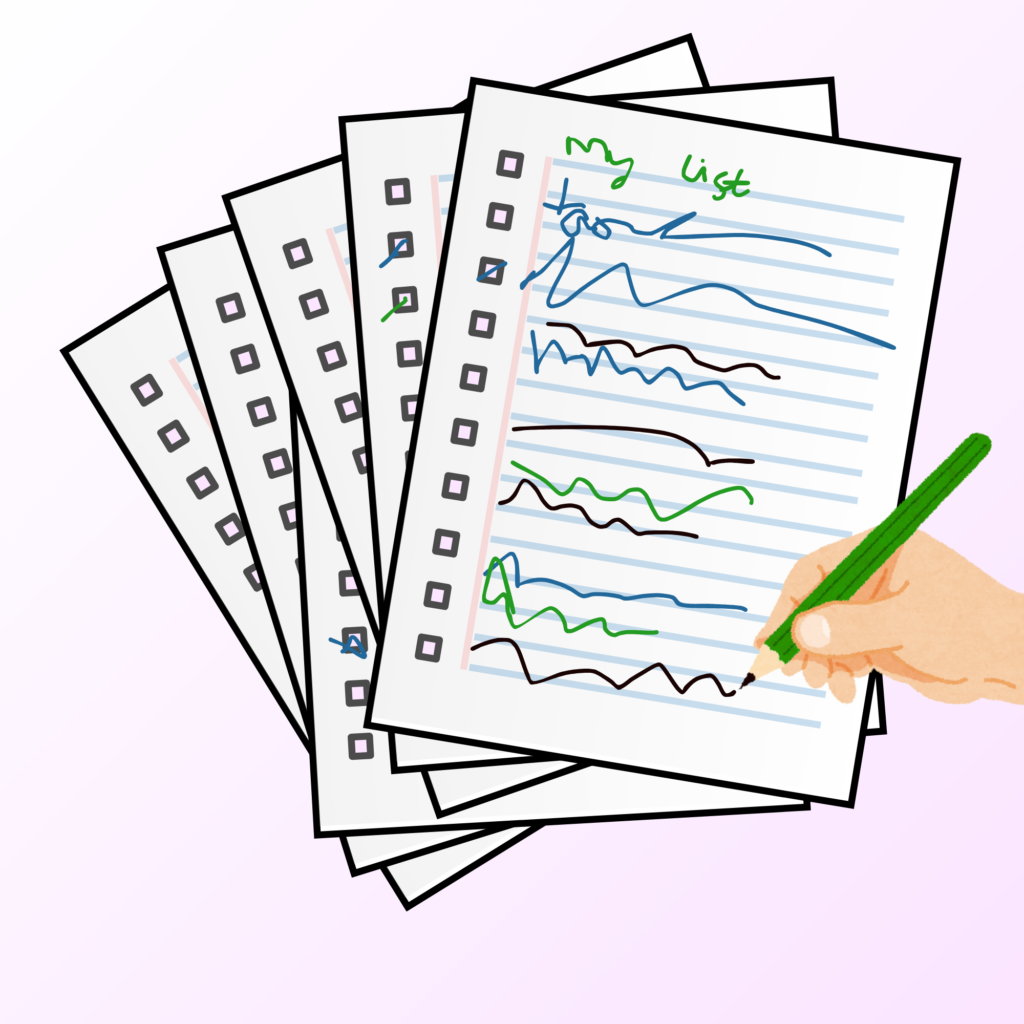 an overwhelming to do list