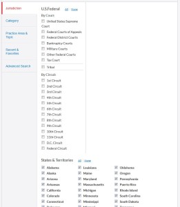screen shot to select all states for filter